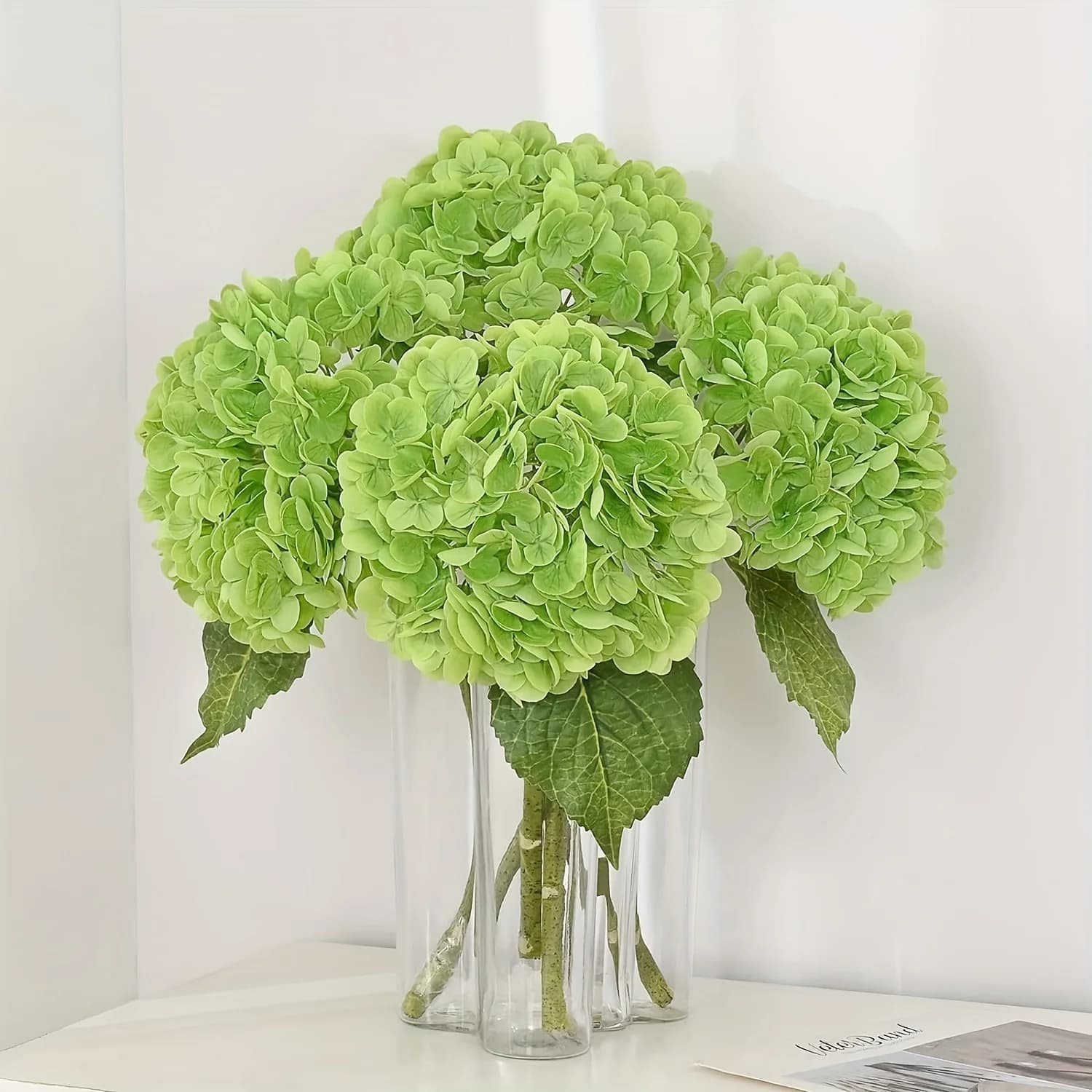 58 cm artificial flowers bouquet of realistic silk hydrangeas colored wedding home holiday table decoration