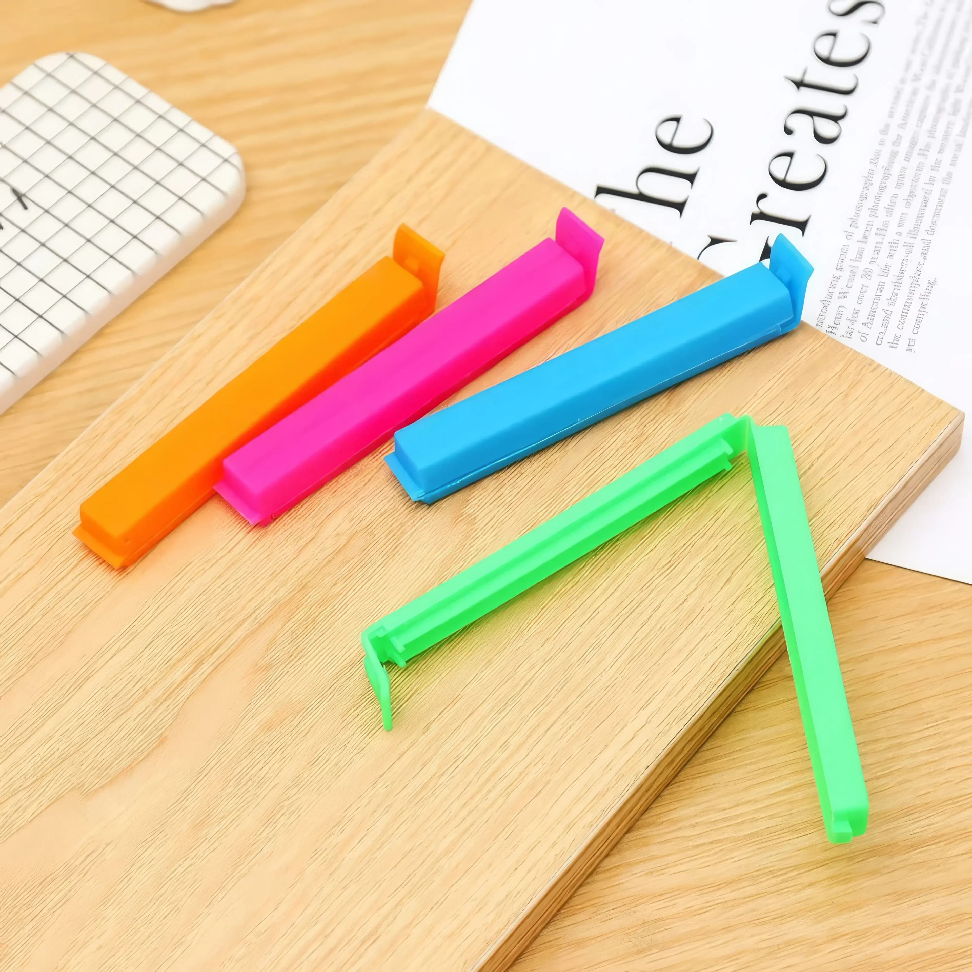 10/20/30 Pezzi di Clip in Plastica di Colori Misti, Clip Riutilizzabili per Sacchetti Alimentari, Adatte per Snack, Lunch Box, Picnic