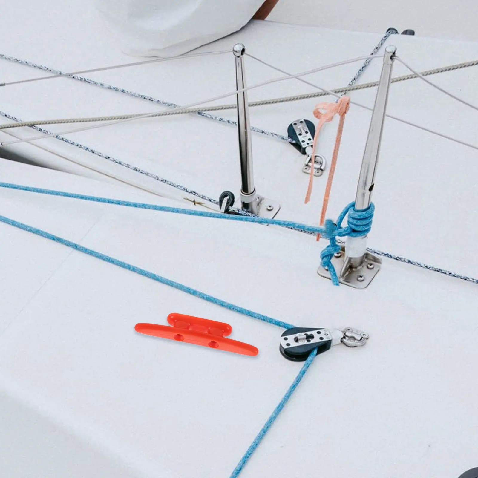 Bitta in nylon per imbarcazioni, accessori nautici per yacht, canoa, kayak, ormeggio, bitta di ancoraggio durevole con montaggio a coperta, fissaggio per fune, sport acquatici