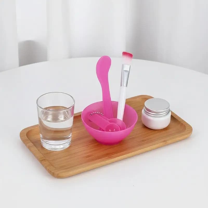 Set di strumenti per la creazione di maschere facciali fai da te, ciotola per miscelare maschere e set di 6 pennelli, accessori per il trucco da salone di bellezza