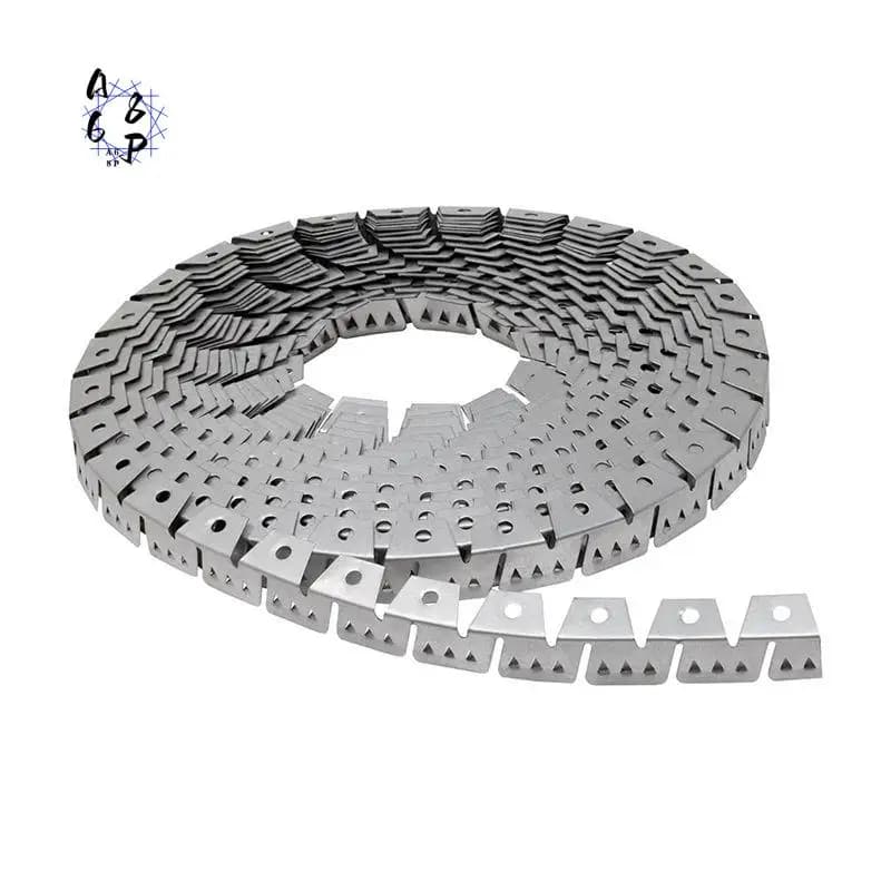 A68P-Tack Strip a tre denti per tappezzeria, impugnatura curva per mobili, sedie, bordi di finitura per divani, braccioli curvi, parti ad arco