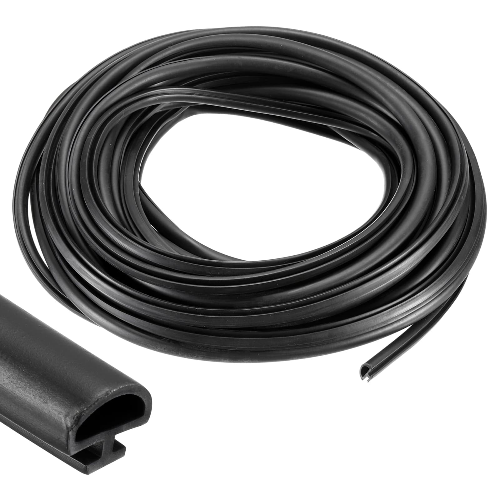 Guarnizione per porta con guarnizione per porta da 10 m, larghezza 4/5/6/7 mm, lampadina a bolle, in TPE, per telaio della porta, finestre, armadi, armadi