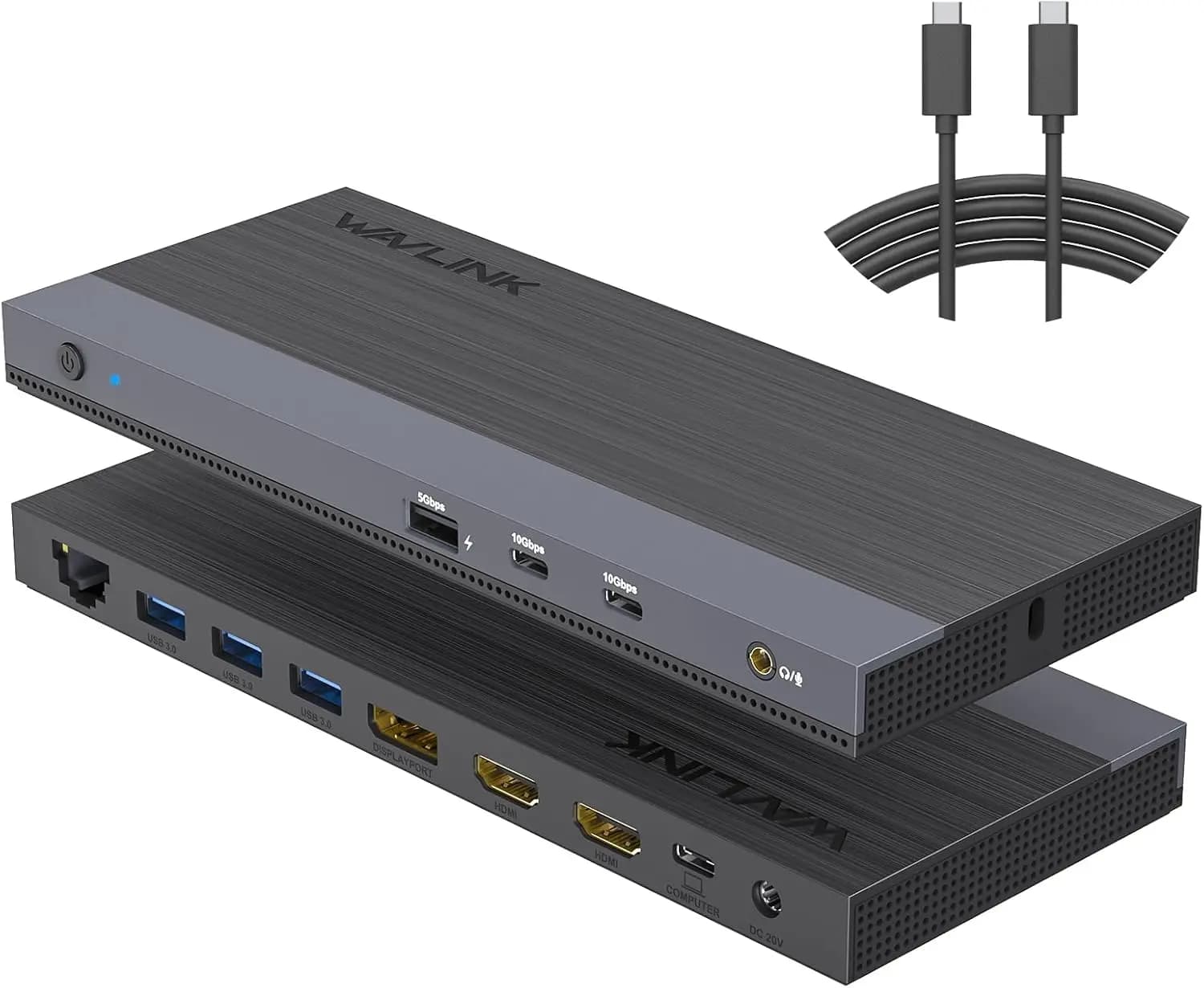 Docking Station USB-C a Triplo Display con 13 Porte, HDMI 8K, PD 100W per Laptop