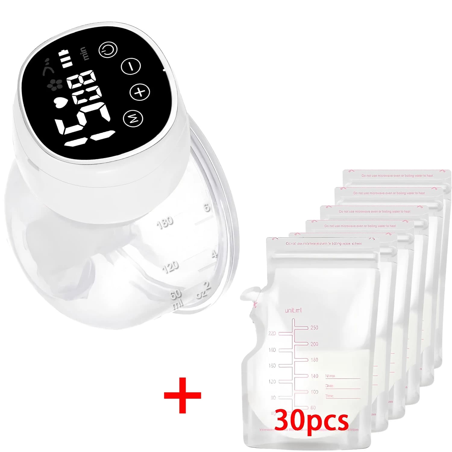 1PCS Smart Wearable Hands-Free Electric Breast Pump for Comfortable Breastfeeding Milk Collector And Storage Bag
