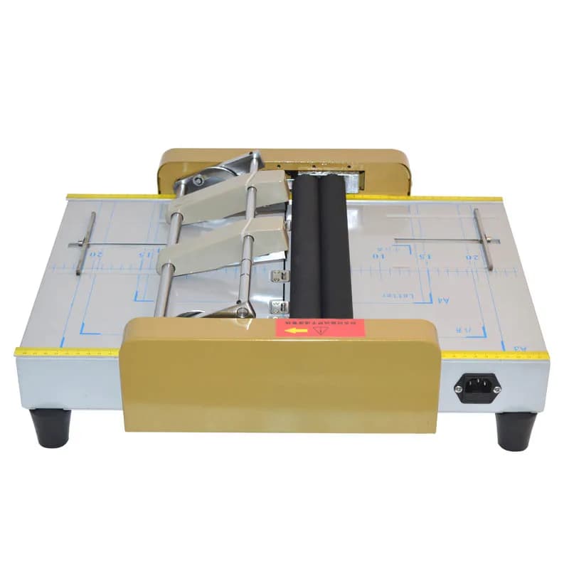 nuova cucitrice elettrica piegatrice A3 cordonatrice elettrica macchine piegatubi per carte pagine a colori tratteggiate macchina 220V 1PC