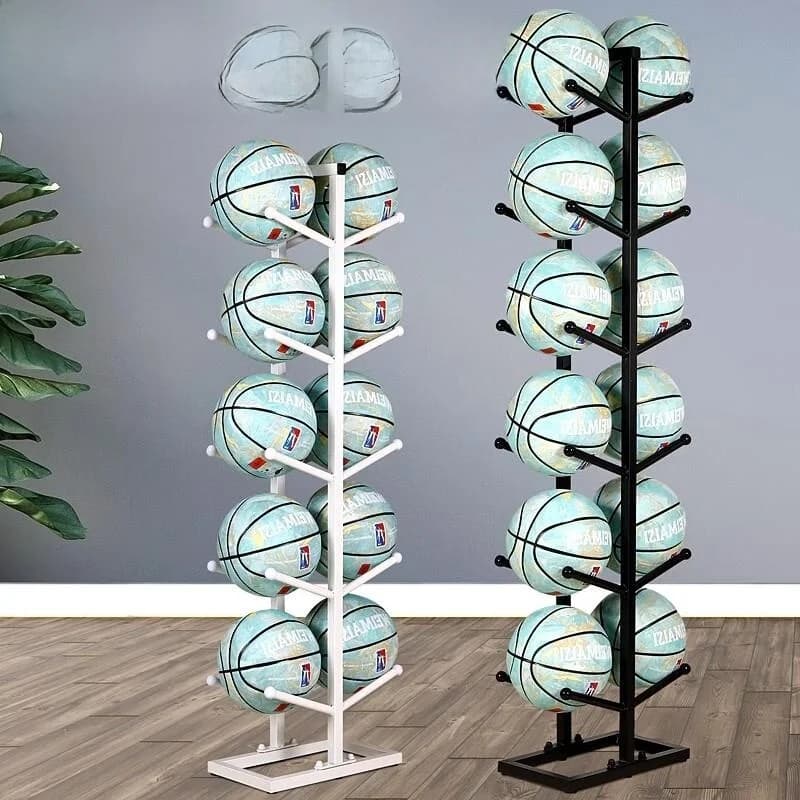 Ballroom for Asilo Nido, Exhibitive Shelf for Basketball and Football Balls, in League, for Home and Gym