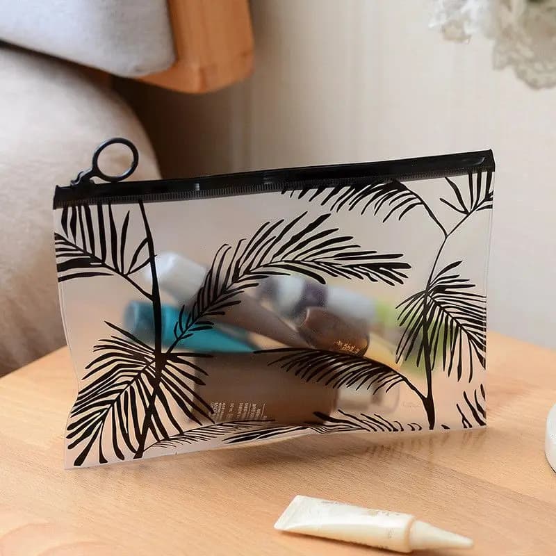 Transparent PVC Makeup Bag Women Cosmetic Bag Small and Large Waterproof Makeup Bag for Bathroom