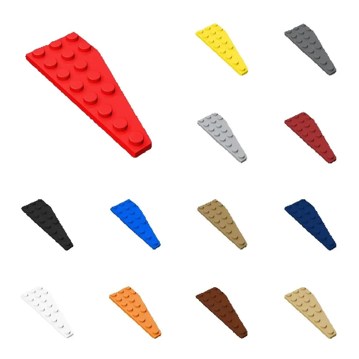 10 pz MOC Puzzle Particelle 50305 Cuneo Piastra 8x3 Building Blocks Kit Bordo Sinistro Casa Mattoni Giocattoli Per Bambini Regali Dropshipping