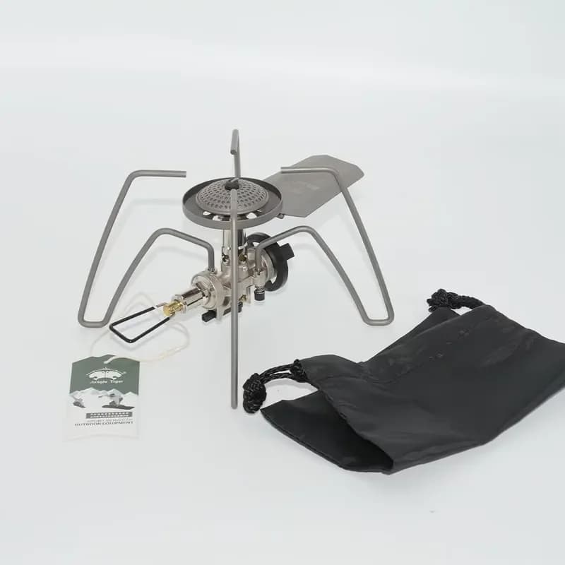 Portable Foldable Titanium Camping Stove 2900W Ultralight Outdoor Gas Burner for Backpacking Hiking Picnic
