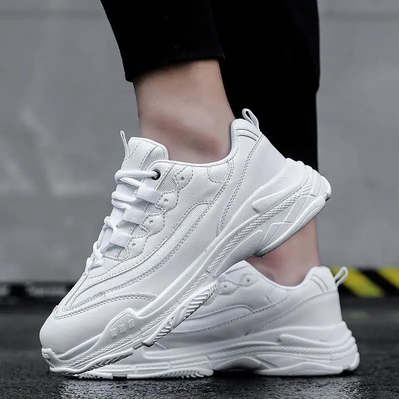 Men's autumn shoes 2025 new rugged gymnastics shoes fashionable sports breathable shoes with unisex plateau rise casual height