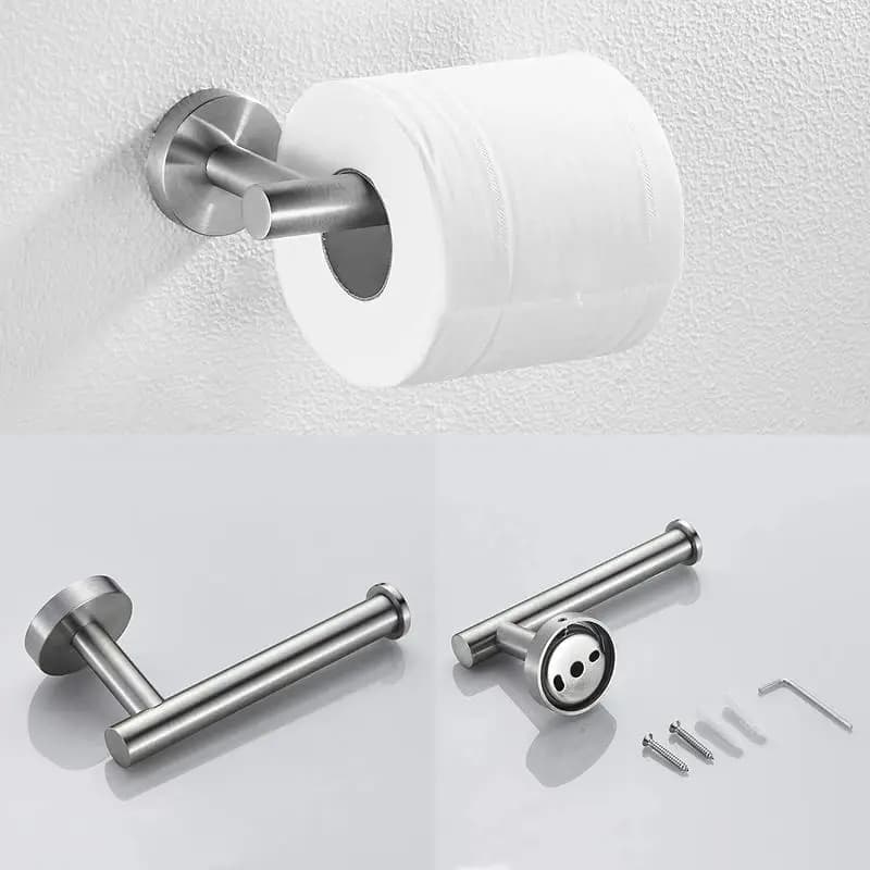 Set di accessori per il bagno in 3 pezzi: portasciugamani, porta TP, ganci per accappatoio per accessori per il bagno di casa