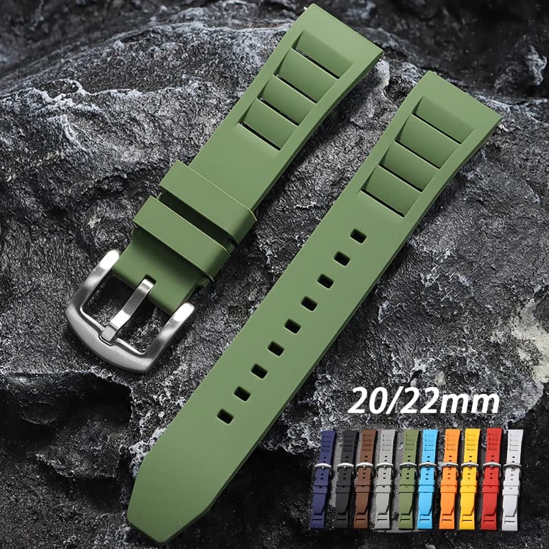 Cinturino in silicone da 20mm 22mm per Huawei Watch GT5/4/3 per cinturino Seiko cinturino in gomma morbida impermeabile cinturino a sgancio rapido