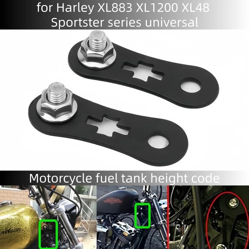 Motorcycle raised fuel tank and elevated fuel tank lifting for Harley XL 883 1200 48 XL883 XL1200 Sportster series universal