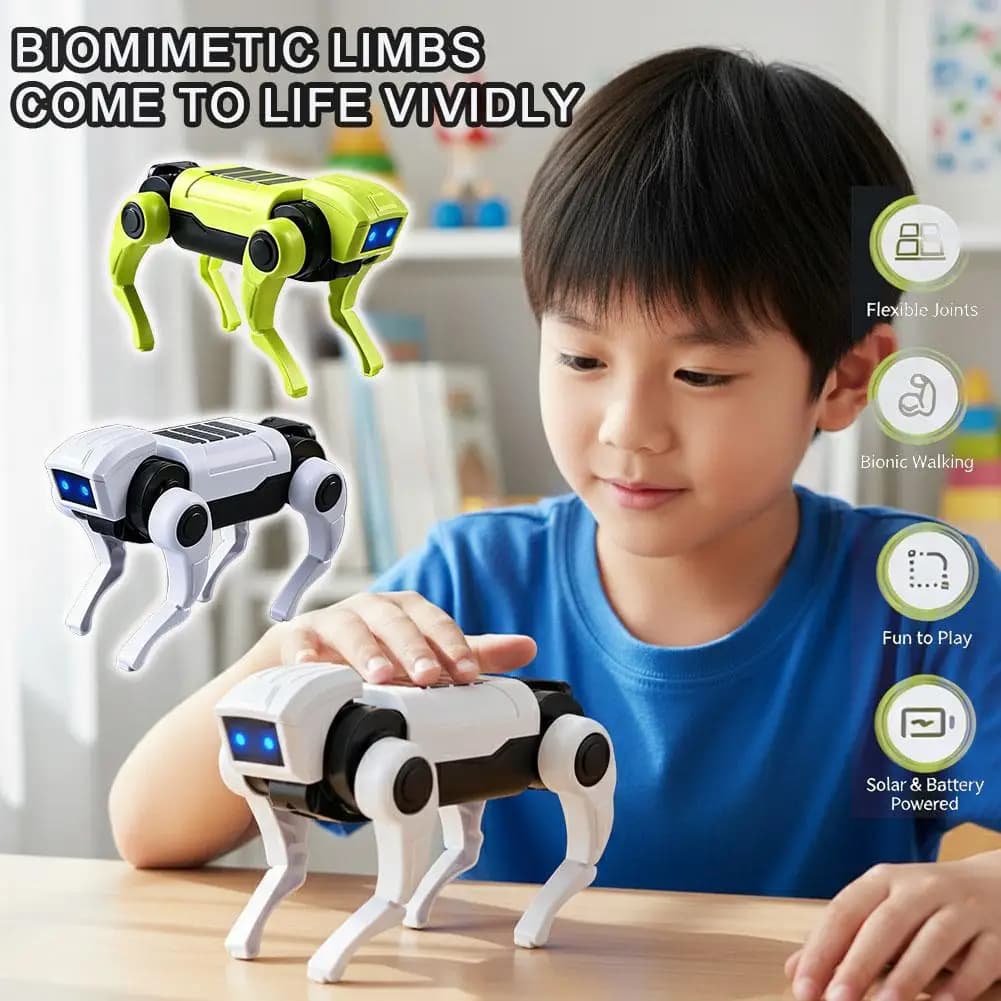 Kit Robot Cane Telecomandato Fai-da-Te, Modello Educativo Scientifico, Set Elettrico Regalo per Ragazzi e Bambini