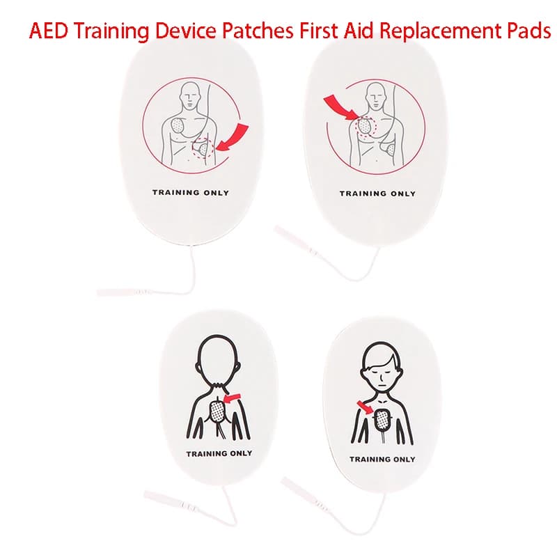 1 paio di patch per dispositivi di allenamento dae cuscinetti di ricambio per allenamento di pronto soccorso allenamento universale per bambini adulti