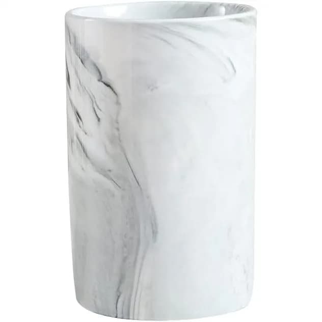 Tazza in Ceramica Effetto Marmo, Portaspazzolino Creativo, Tazza per Bere in Stile Nordico Semplice 10oz Grigia