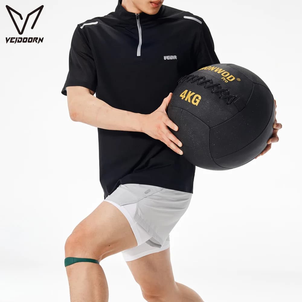 Men Half Zip Quick Dry Sports T-shirt Mesh Breathable Loose Basketball Running Training Top Athletic Workout Gym Jersey Tee