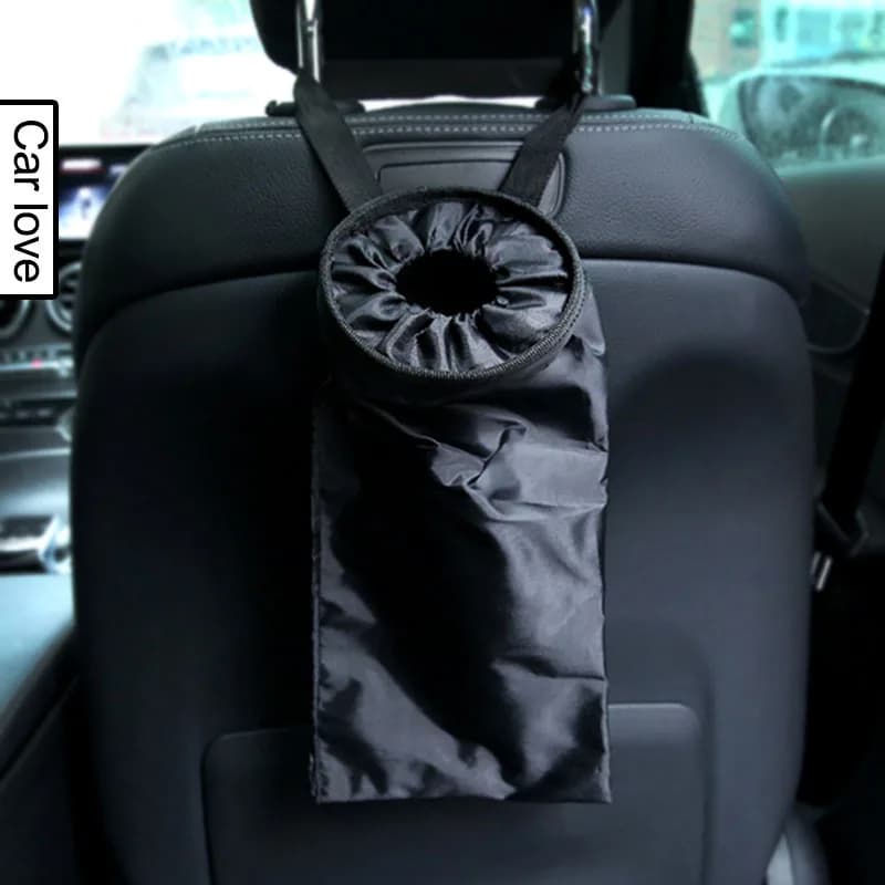 Universal Car Oxford Cloth Garbage Bag Car Garbage Bags Seat Back Storage Hanging Bag Foldable for Trash Can Automotive Supplies