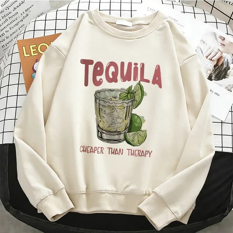 Felpa con Cappuccio da Donna con Stampa Grafica Limone, Calda in Pile, Morbida, Girocollo, Casual