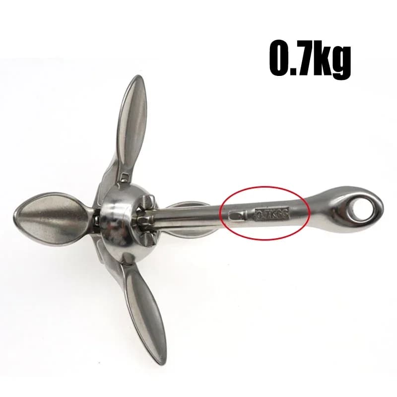 Universale 0.7KG Docking Hardware barca pieghevole Grapnel Anchor acciaio inossidabile durevole per barca Marine Yacht accessori marini