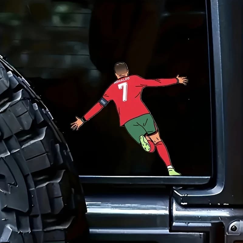 Adesivo in vinile per giocatore di calcio superstar di calcio; Cristiano Ronaldo