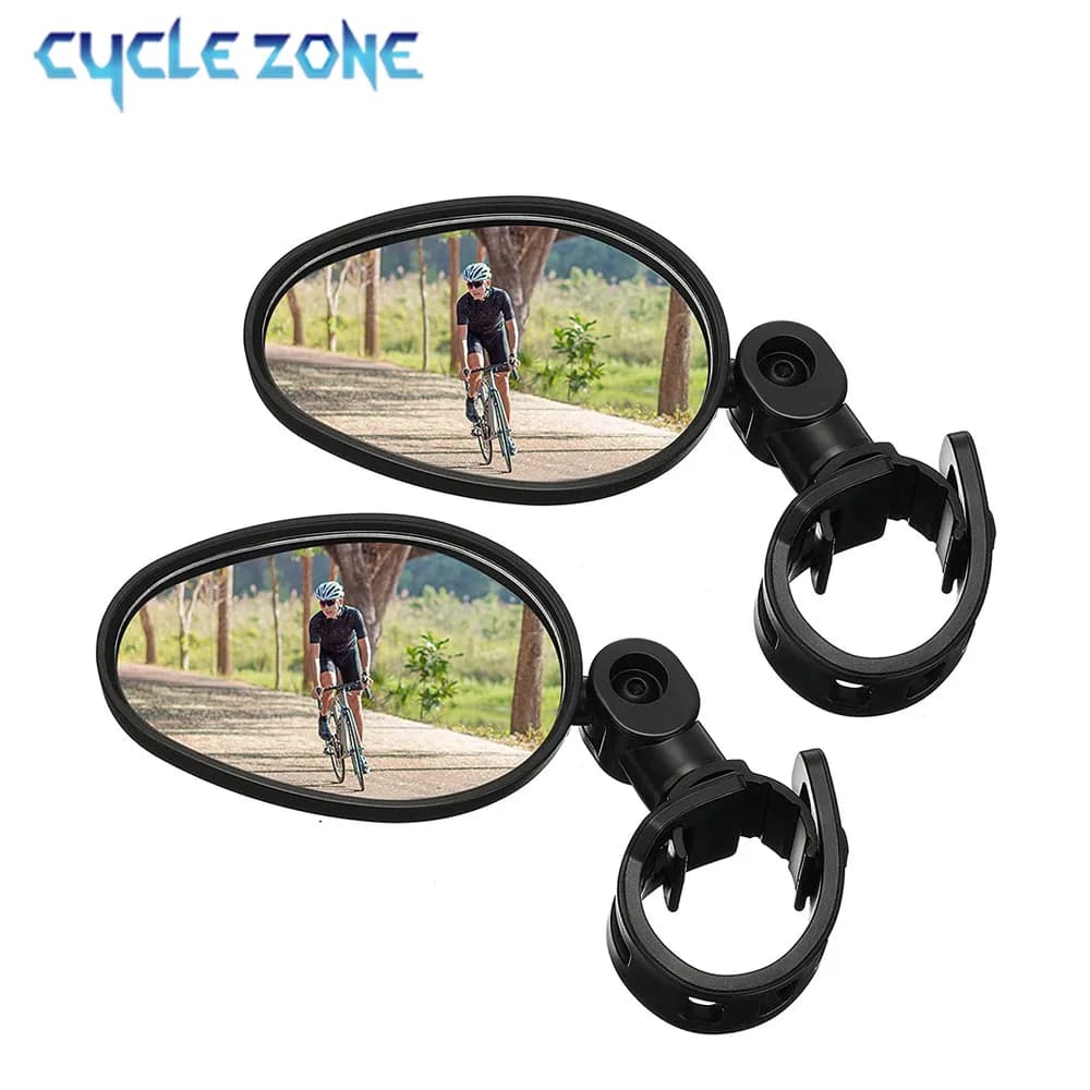 Bicycle Rear Mirror 2 pieces Universal Bike Handlebar Rear Mirrors 360 Degree Adjustable Road Bike MTB