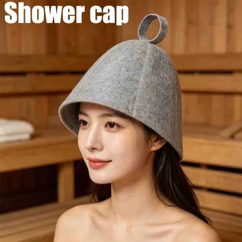 Cappello da Sauna Portatile 1-6 Pezzi, Taglia Unica, Stile Russo, Accessori per Sauna e Vaporarium, Protezione per la Testa in Feltro, Anti-Calore