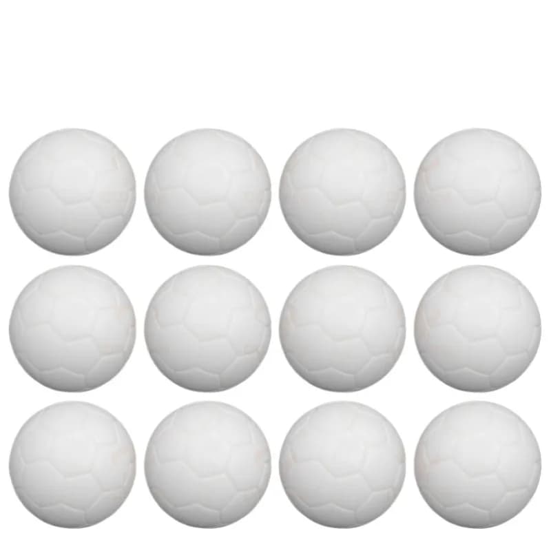 Pallone da biliardino bianco puro da 32 mm, pallone sostitutivo per calcio da tavolo in resina plastica, accessorio da gioco di calcio da tavolo per bambini e adulti