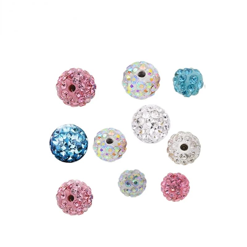 10 Pz 3/4/6/5/8mm Cristallo Epossidico Filettato Piercing Sfera Parti Pancia Labret Sopracciglio Naso Tettarelle Da Biberon Ferro di Cavallo Lingua Anello Penetranti