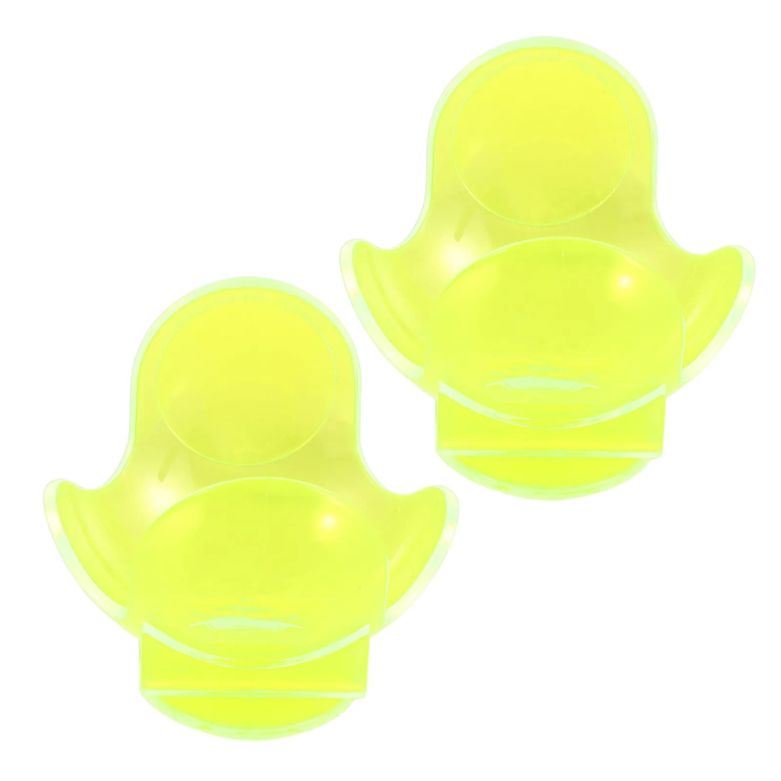 2Pcs Tennis Ball Clip Fluorescent Yellow Lightweight Portable Tennis Ball Holder Waistband Clip Training Equipment