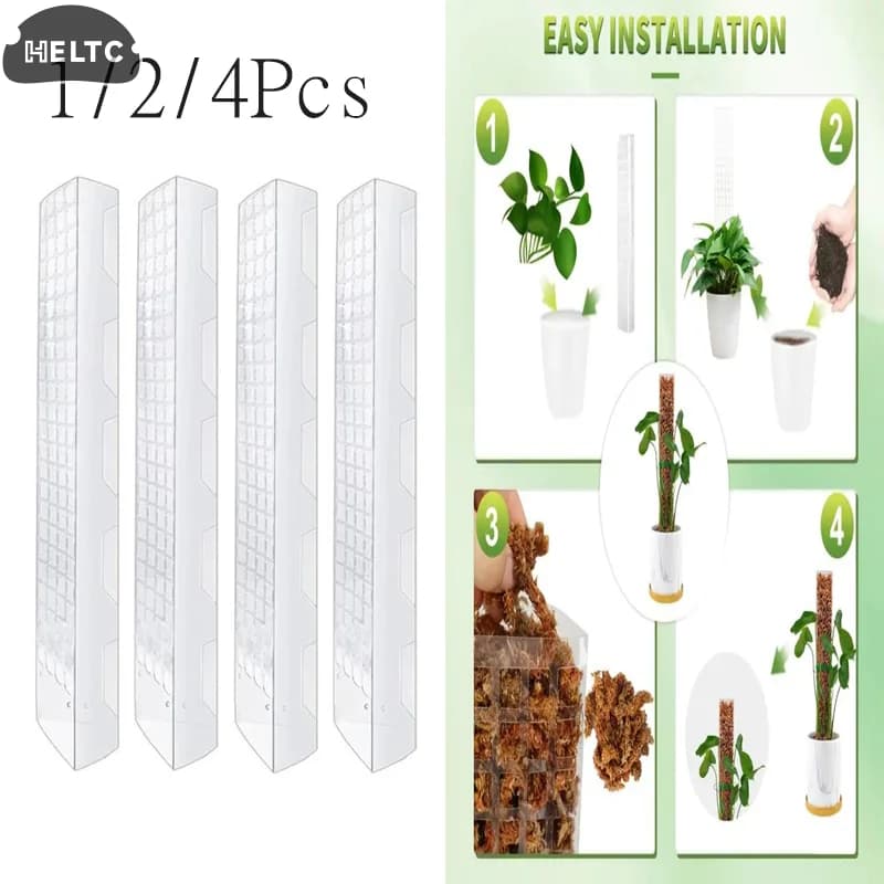 Supporto per piante rampicanti in plastica, palo per muschio, bastoncino per piante da interno, accessori di supporto per la crescita delle piante da giardino