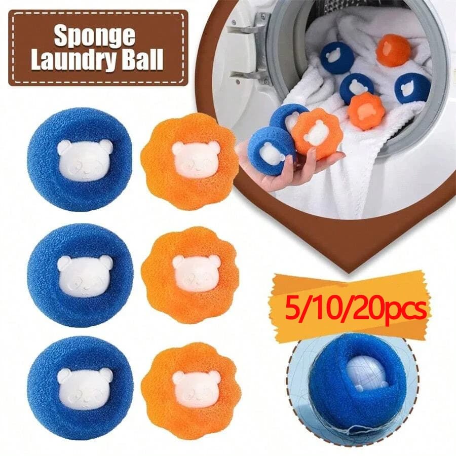 5/10/20pcs Spugna Palla da Lavanderia Levapelucchi per Abbigliamento Lavatrice Sfera di Pulizia Gatto Rimozione Dei Capelli Vestiti Rullo di Pulizia