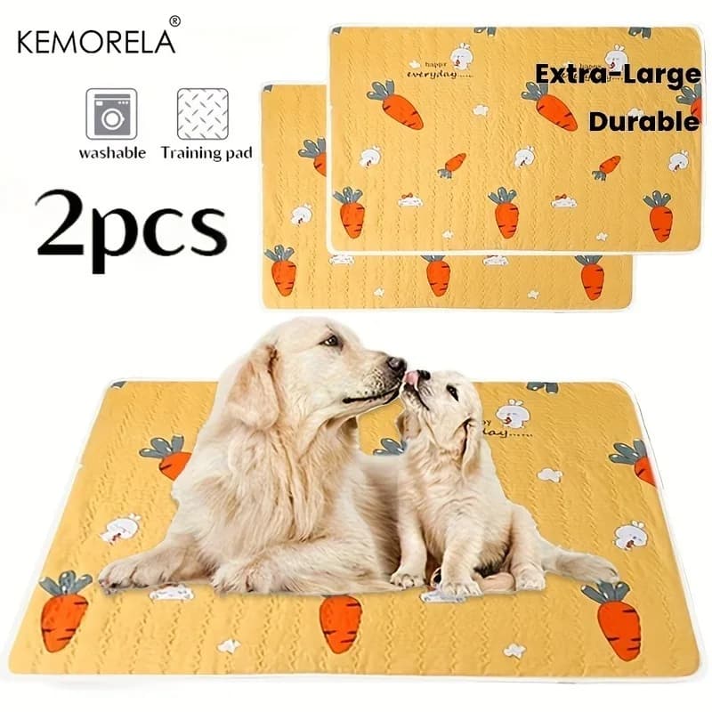 2PCS Washable Reusable Cat And Dog Urine Pads For Daily Use By Cats And Dogs Floor Mats Dog Cages Summer Picnics All Seasons