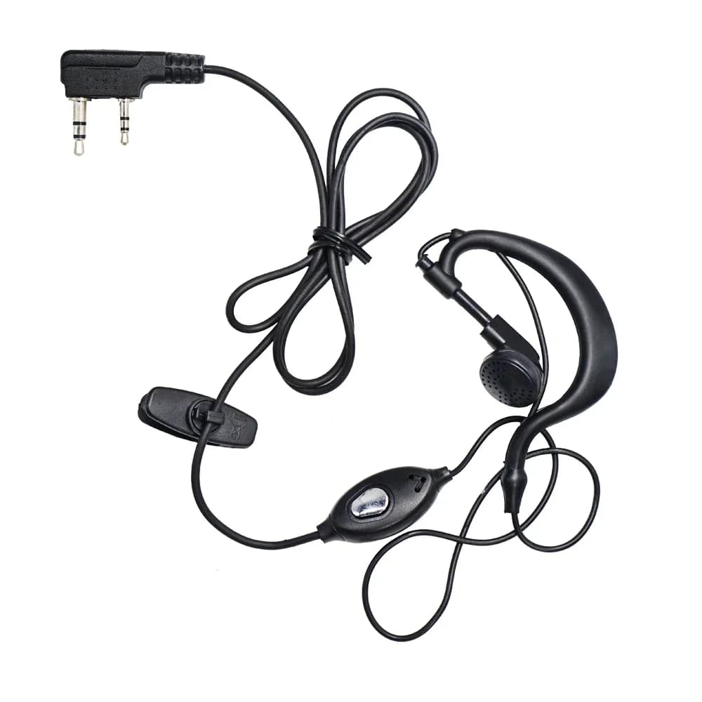 Baofeng UV-5R BF-888S Walkie Talkie Auricolare Auricolare 2 Pin K Porta Bidirezionale Ham Radio Altoparlante Microfono Auricolare per UV-82 UV-S9 UV-10R