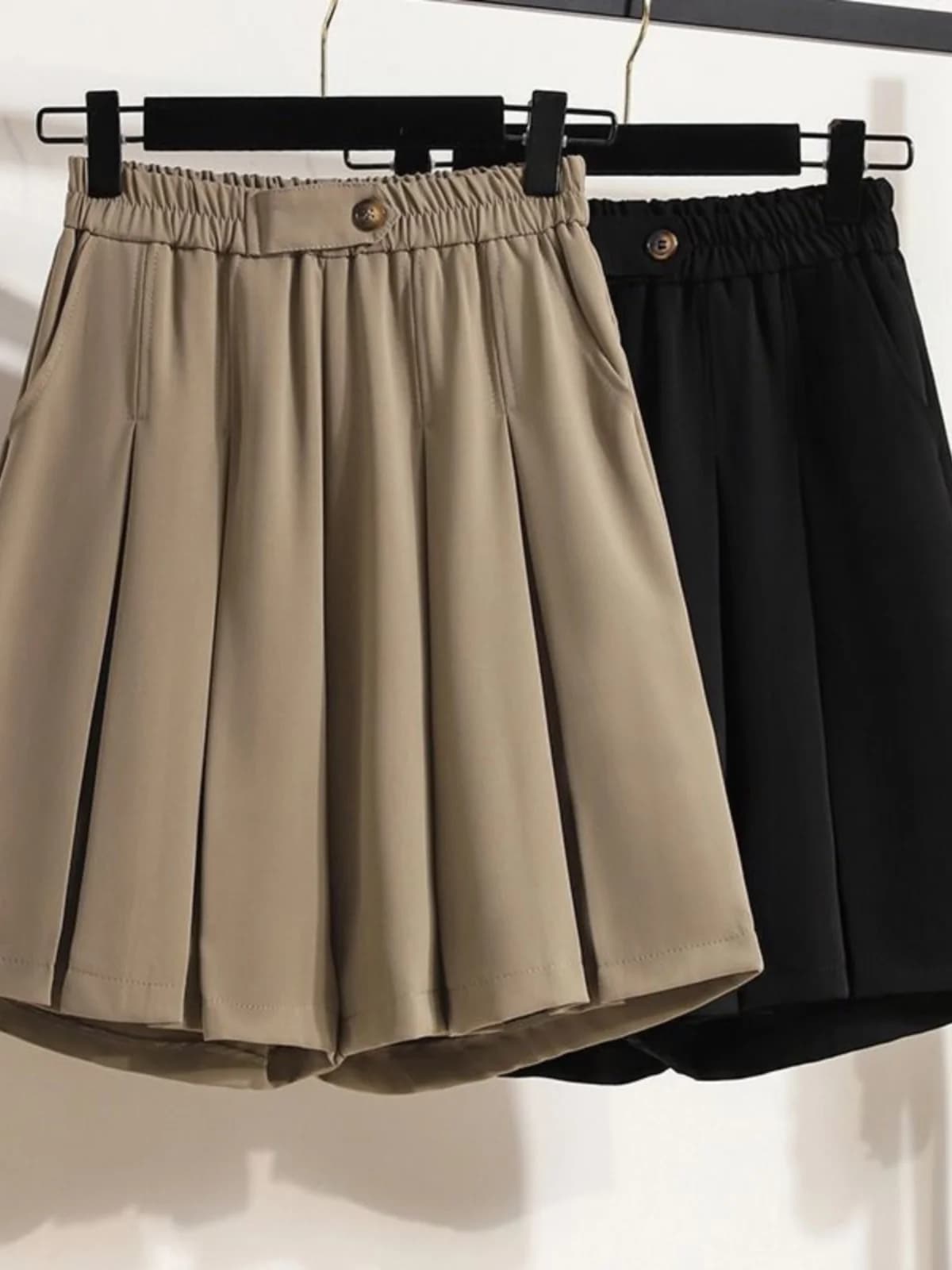 plus Size Women's Summer Fashion Shorts Outerwear Loose Wide Leg Pants Casual High Waist Slimming Meat Covering MM Suit Shorts