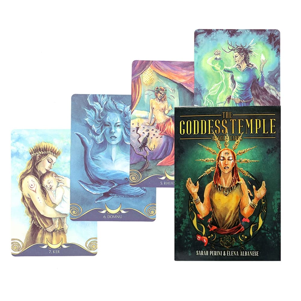The Goddess Oracle Carte dei tarocchi spagnoli per principianti con guida Inglese Spagnolo Francese Italiano Russo Portoghese Versioni