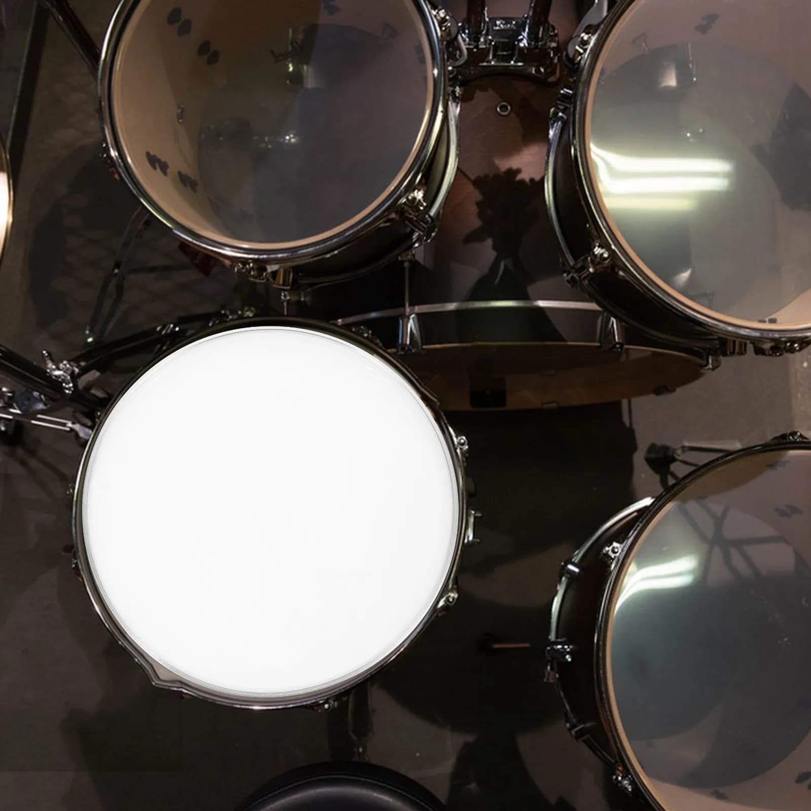 Drum Head Cover Replacement Skin Heads Sound Pad & Percussion Accessories White