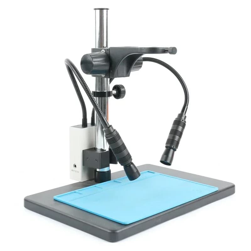 6000K 20W Doppio Collo di Cigno LED Sorgente di Luce Fredda Sistema di Illuminazione In Fibra Ottica Regolabile Faretto DC12V Per Microscopio Stereo