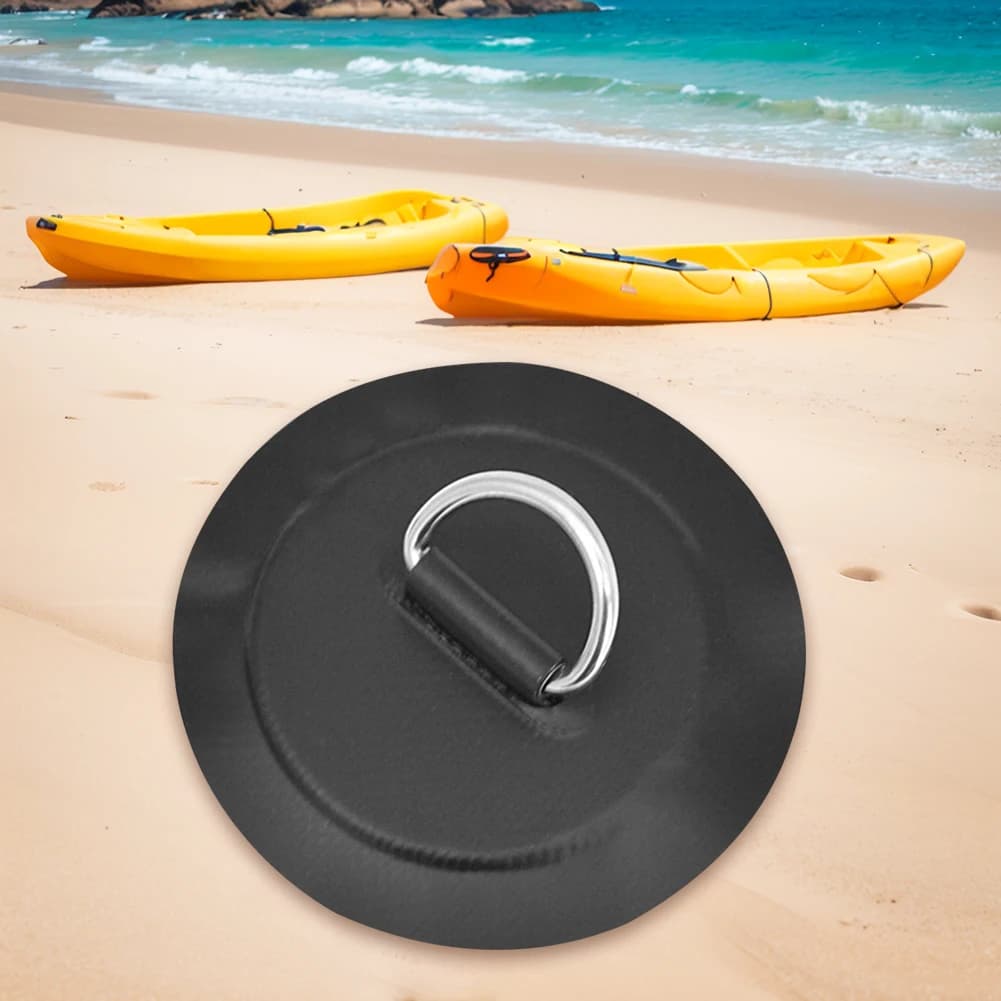 Patch ad anello a D da 8 cm, Patch ad anello a D per Stand Up Paddle, Patch ad anello a D per SUP, Patch ad anello a D in PVC per gommone e kayak