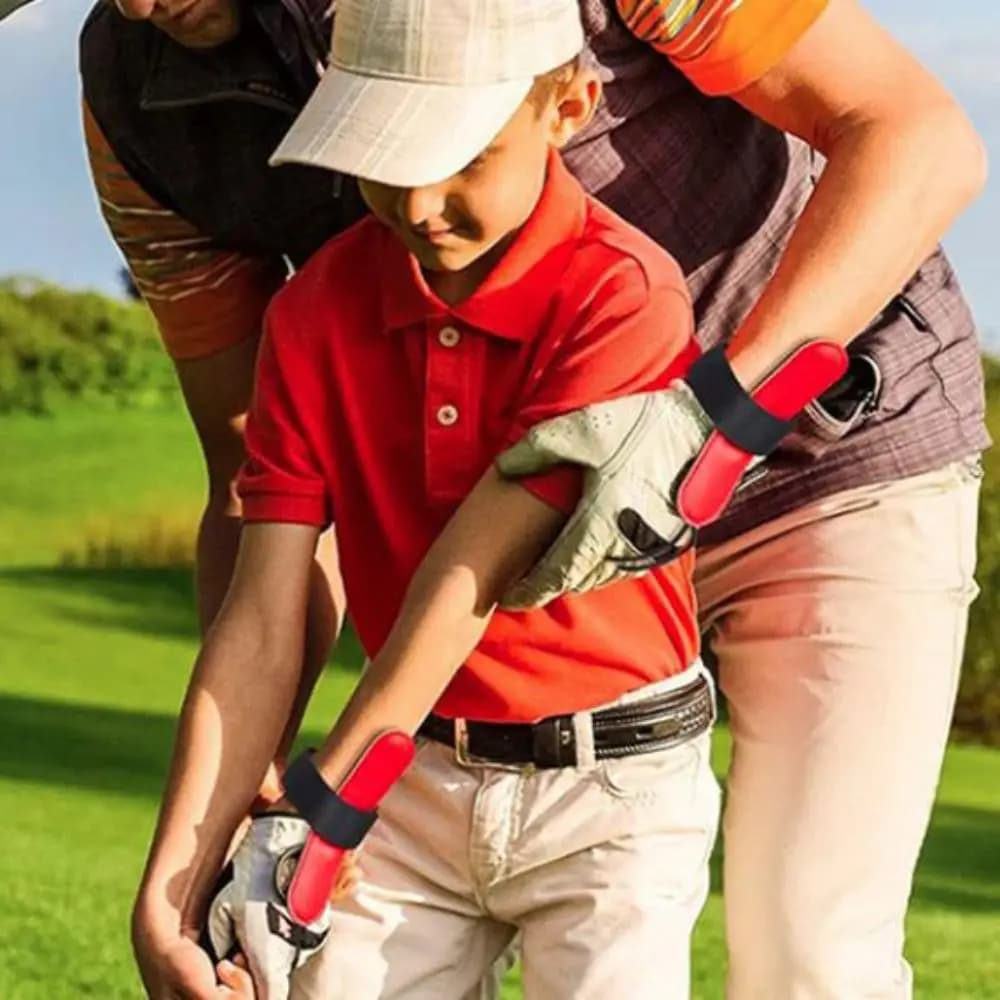 Supporto da Polso per Golf con Correzione del Movimento della Mano, Protezione del Polso per l'Allineamento del Gesto, Correttore di Postura per Golf, Ausilio per l'Allenamento, Trainer Regolabile per lo Swing del Golf