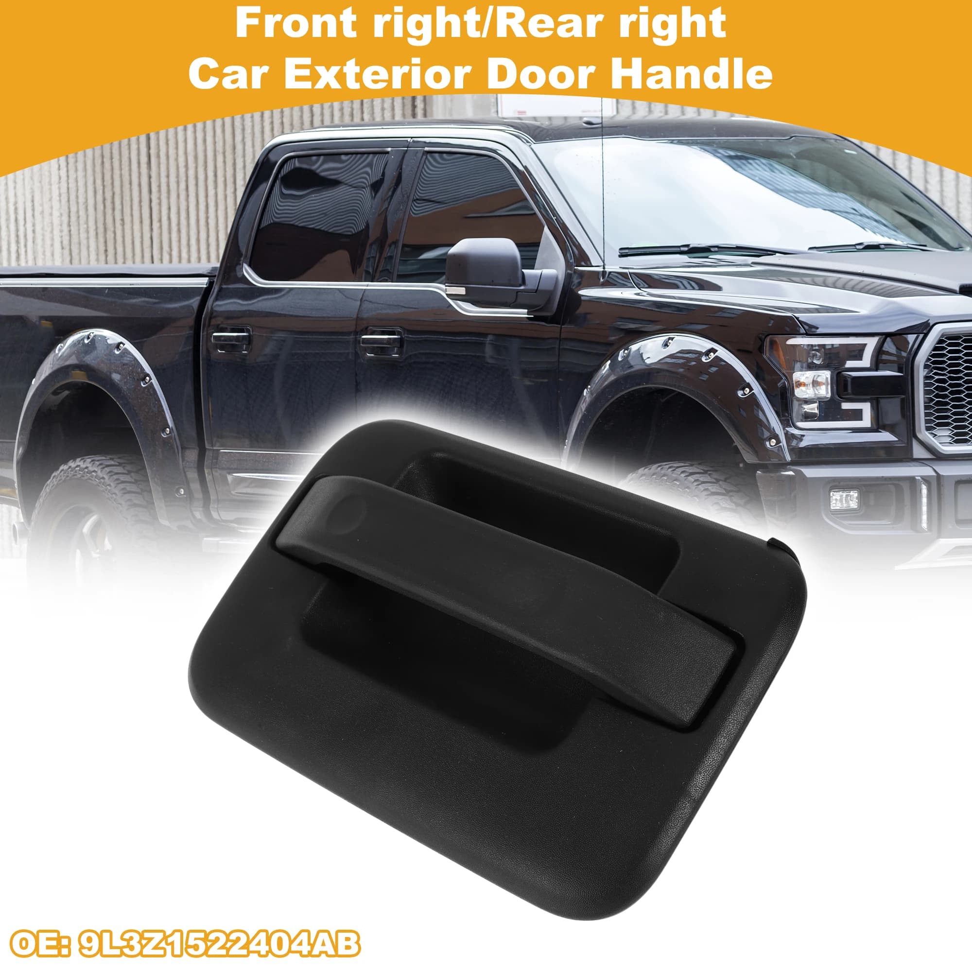 Maniglia per porta esterna per auto UXCELL n. 9L3Z1522404AB per Ford F150 2004-2014