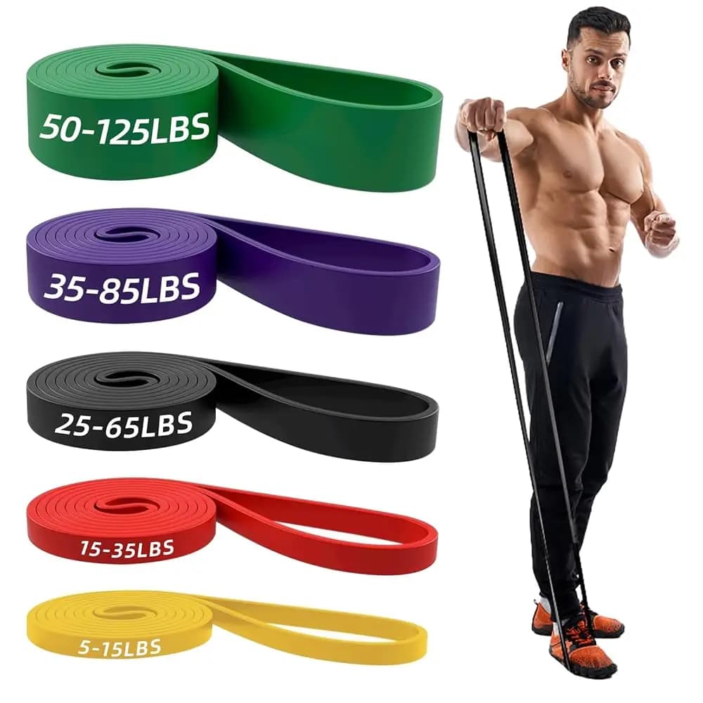 Fasce di Resistenza, Bande Lunghe per Esercizi per Uomini e Donne, Palestra Domestica - Bande di Allenamento Premium Perfette per Trazioni, Stretching e Fitness