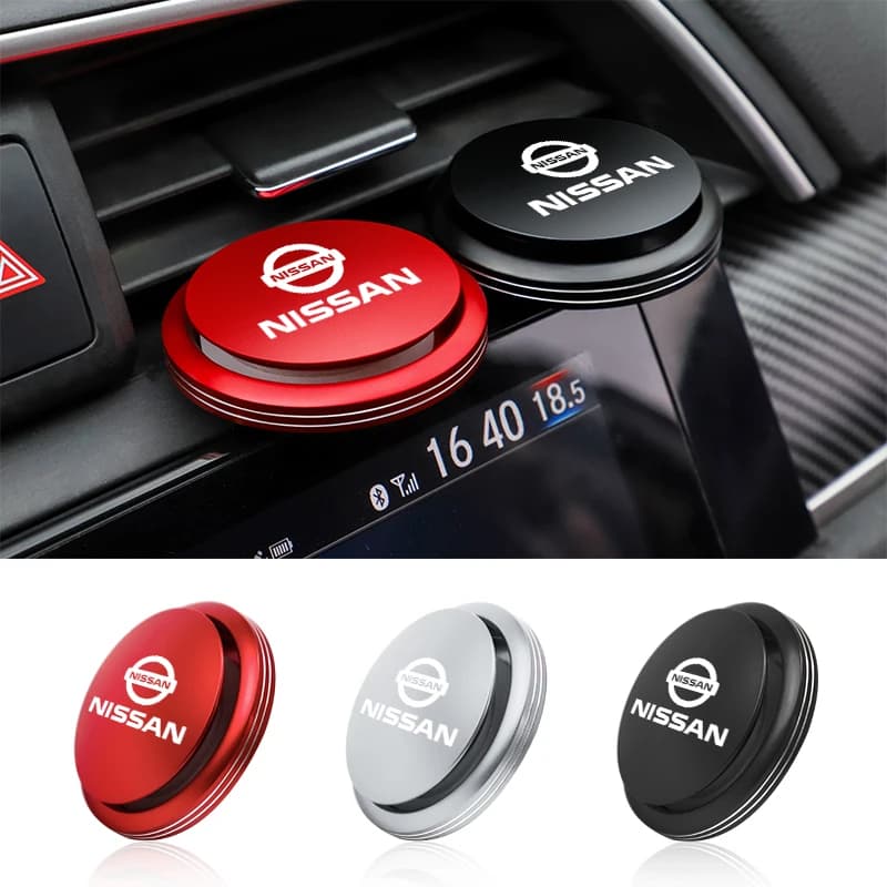 Auto Fragranza Disco Volante Aromaterapia Deodorante Per Nissan Nismo Tiida Teana GTR 350Z 370Z 240SX Juke Note Versa