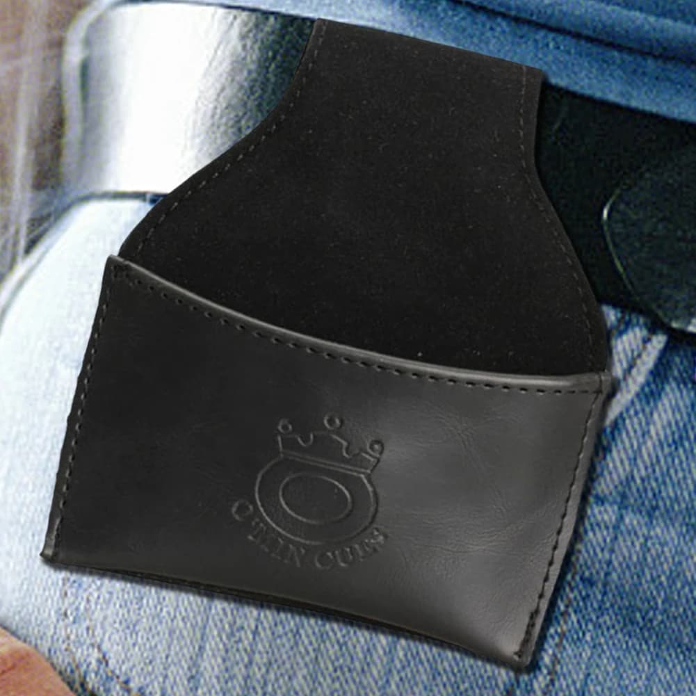 Porta Gessetti in Pelle con Clip, Custodia per Gessetti da Biliardo, Accessori Portatili per Biliardo e Snooker