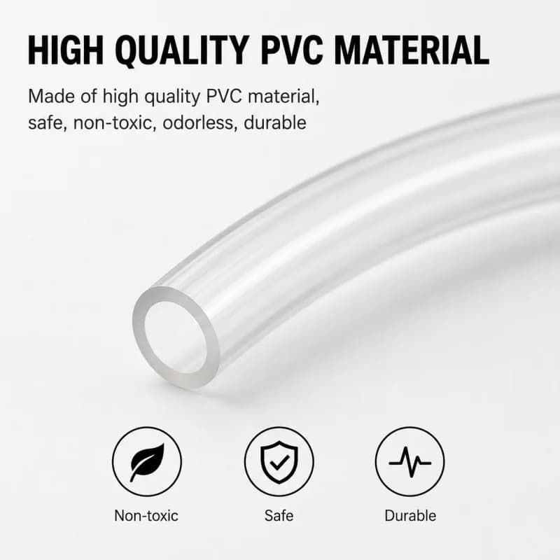 High Quality Transparent PVC Garden Hose Plastic Water Irrigation Tube 2-25mm Inner Diameter for Outdoor Watering