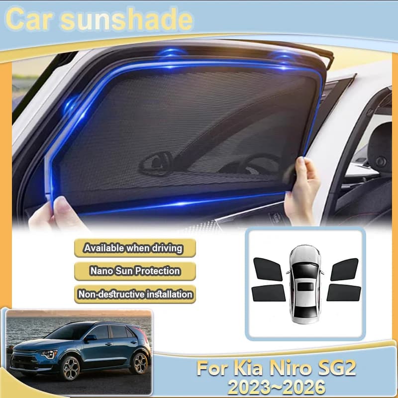 Accessori per Kia Niro 2025 SG2 2023~2026, Tende Parasole Oscuranti, Protezione Privacy, Copertura Parabrezza
