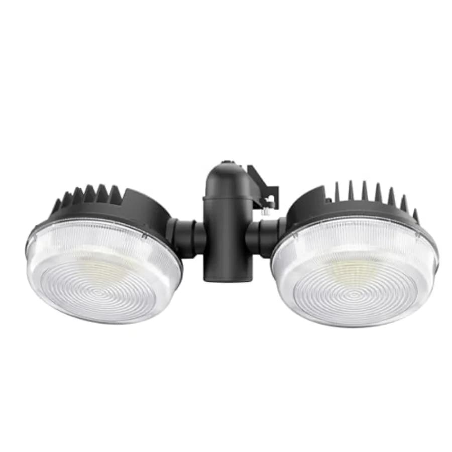 300W LED Barn Light, 40000LM Dusk to Dawn Outdoor Lighting with Photocell Dual-Head Flood Lights IP65 Waterproof 6500K Daylight