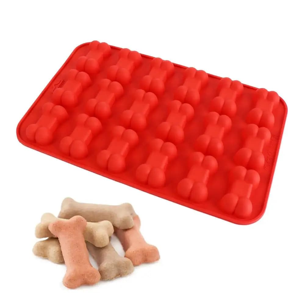 Stampi in Silicone a Forma di Osso per Ghiaccio, Facile Sformatura, Alta Resistenza al Calore, Stampi per Cottura a Forma di Zampa di Cane, Rettangolari, per Caramelle e Biscotti Fai-da-Te