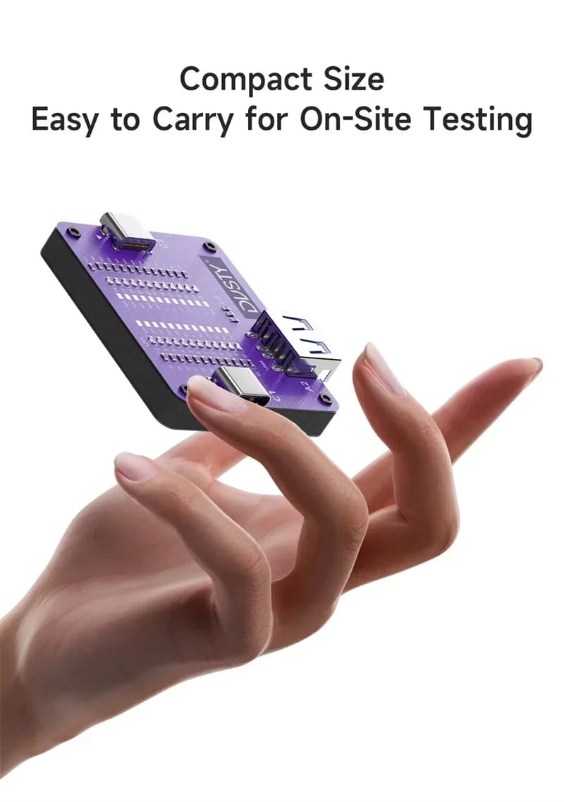 DUSTY TC-24 Type-C Cable Tester Supports Type-C/USB Interfaces for Apple Android Devices Type-C/USB Interface Cable Testing Tool