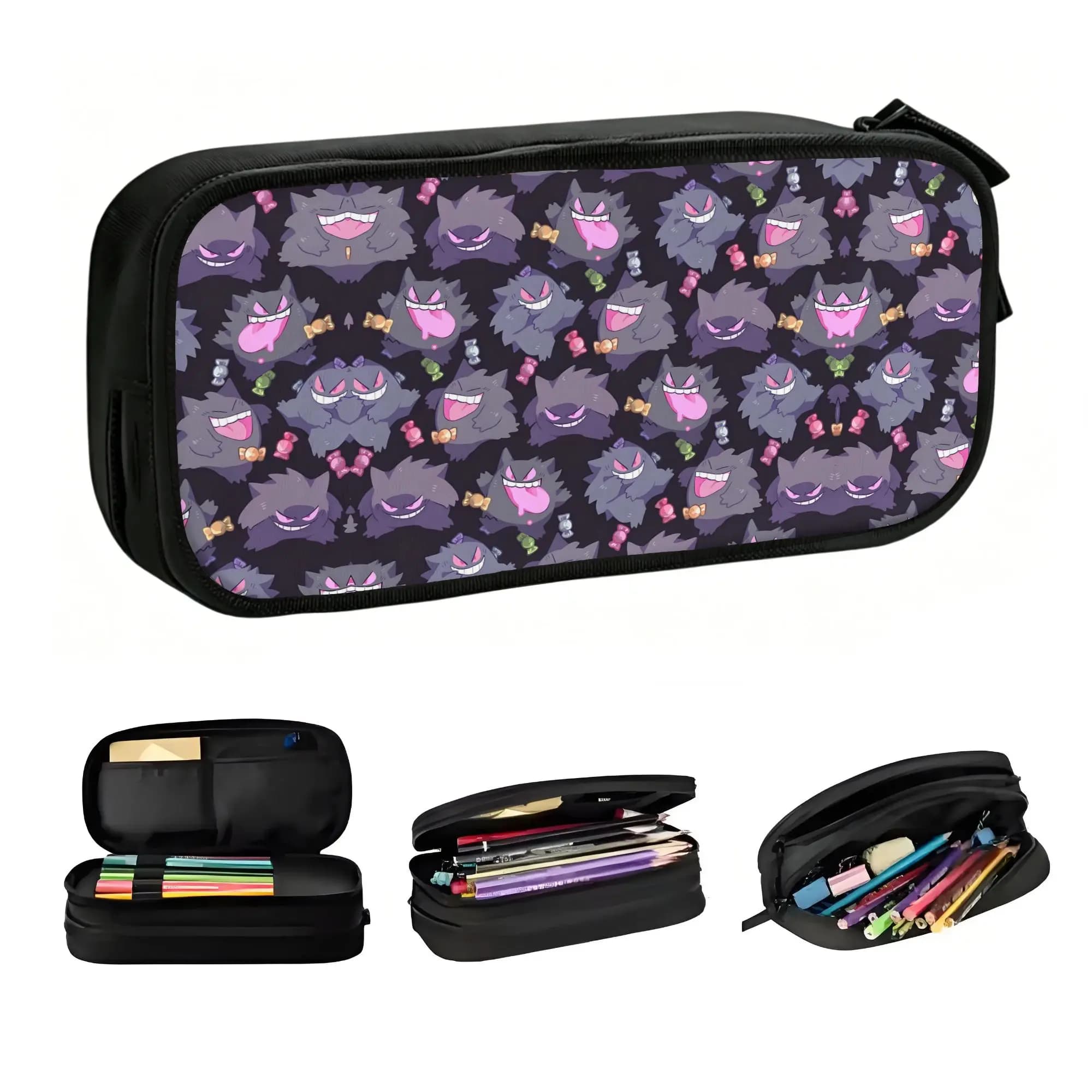 G-Gengares Korean Pencil Case Men Women Large Capacity Anime Pencil Pouch Students Stationery